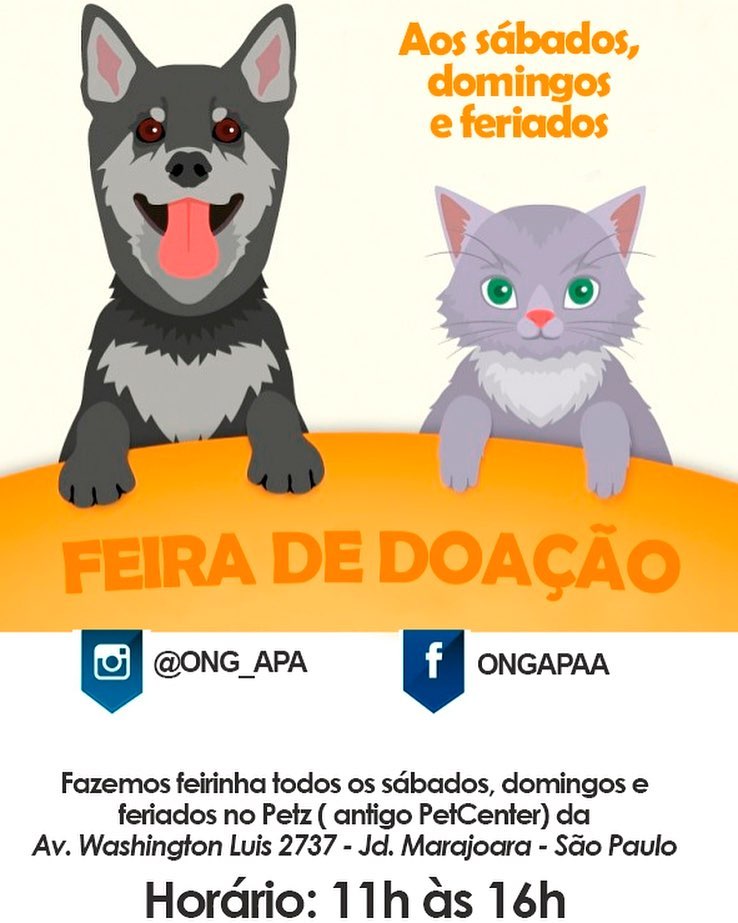 Feira e evento de adoção de cachorros e gatos - Feira de Adoção: Encontre seu Novo Amigo em SP! em São Paulo - São Paulo