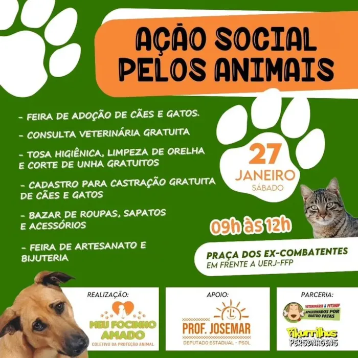 Ação Social Pelos Animais em São Gonçalo: Adote e Ajude!