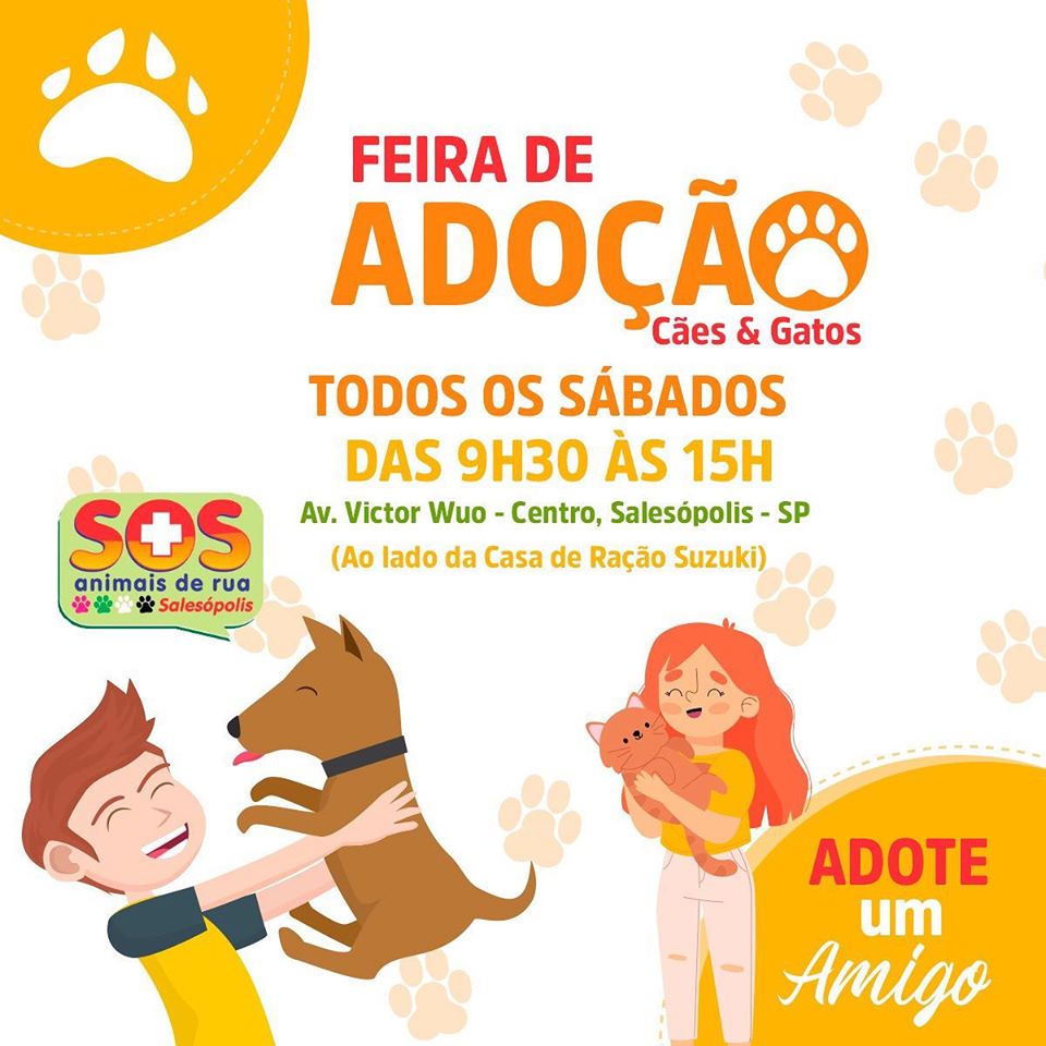 Feira e evento de adoção de cachorros e gatos em Salesópolis - São Paulo