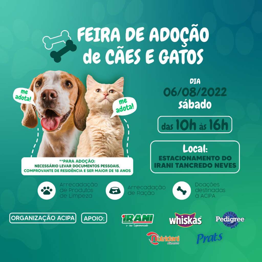 Feira e evento de adoção de cachorros e gatos -  em Paraná - Cascavel