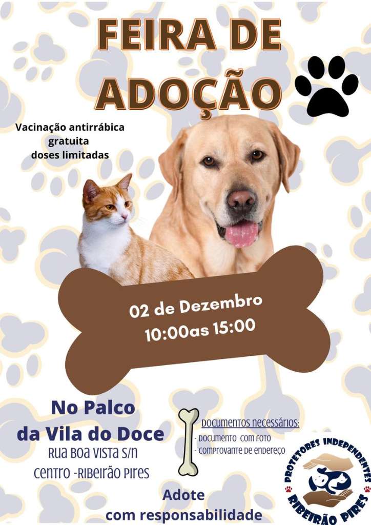 Feira e evento de adoção de cachorros e gatos -  em São Paulo - Ribeirão Pires