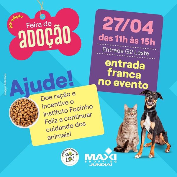 Feira e evento de adoção de cachorros e gatos -  em São Paulo - Jundiaí