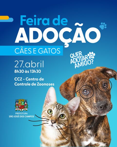 Feira e evento de adoção de cachorros e gatos -  em São Paulo - São José dos Campos