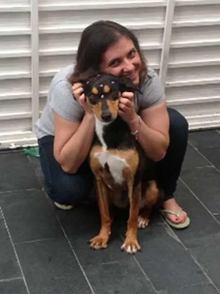 Cachorro ra a SRD idade 3 anos nome Papoula GRATIFICA