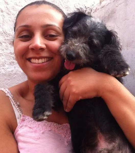 Cachorro ra a SRD idade 1 ano nome joca