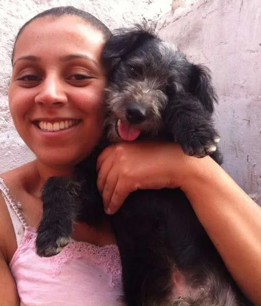 Cachorro ra a SRD idade 1 ano nome joca