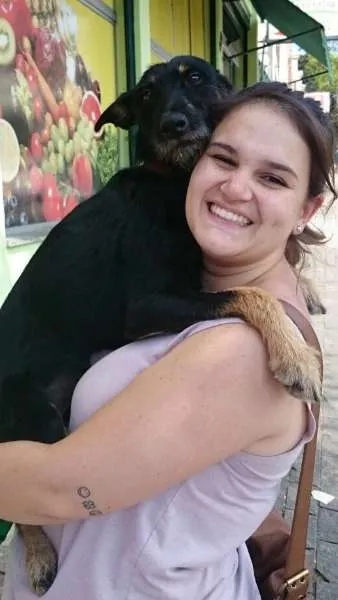Cachorro ra a SRD idade 1 ano nome Baby