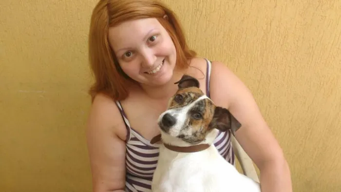 Cachorro ra a SRD idade 1 ano nome Maylon
