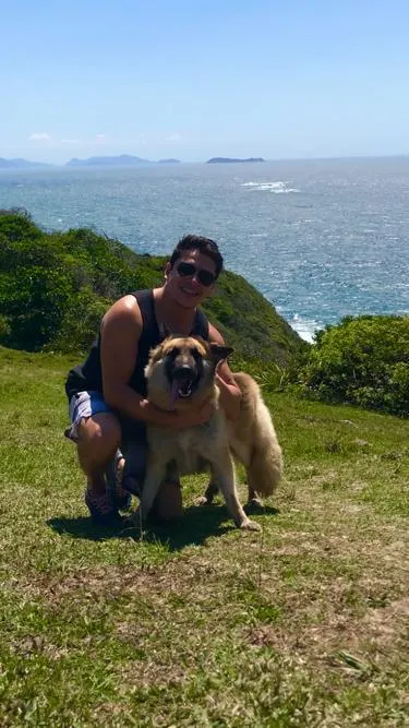 Cachorro raça PastorAlemão idade 2 anos nome Cacau
