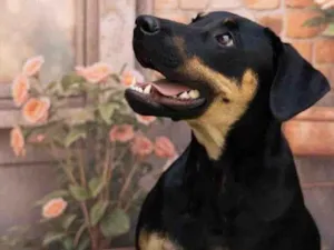 Cachorro raça SRD-ViraLata idade 1 ano nome Luke