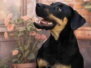 Cachorro raça SRD-ViraLata idade 1 ano nome Luke