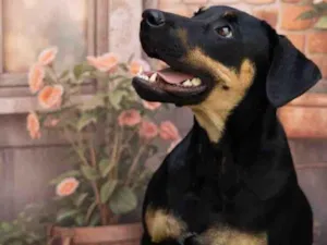 Cachorro raça SRD-ViraLata idade 1 ano nome Luke