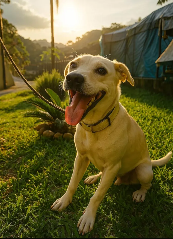 Cachorro ra a SRD-ViraLata idade 1 ano nome Floquinho 