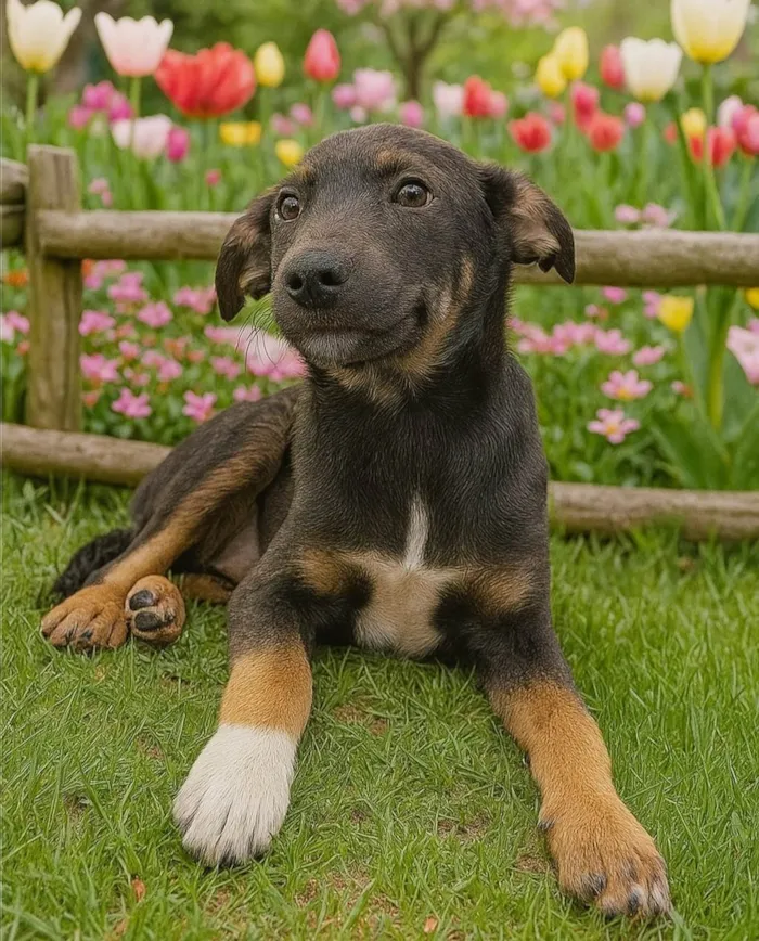 Cachorro ra a SRD-ViraLata idade 2 a 6 meses nome Vitória 