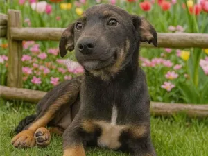Cachorro raça SRD-ViraLata idade 2 a 6 meses nome Vitória 
