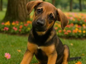 Cachorro raça SRD-ViraLata idade 2 a 6 meses nome Brian