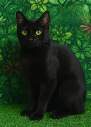 Gato raça SRD-ViraLata idade 1 ano nome Morcego 
