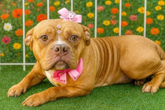 Cachorro ra a Bulldog idade 5 anos nome Kira