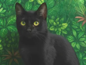 Gato raça SRD-ViraLata idade 1 ano nome Morcego 