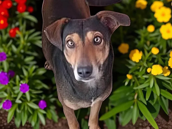 Cachorro ra a SRD-ViraLata idade 2 anos nome Isadora