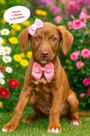 Cachorro raça SRD-ViraLata idade 2 a 6 meses nome Cacau