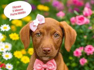 Cachorro raça SRD-ViraLata idade 2 a 6 meses nome Cacau