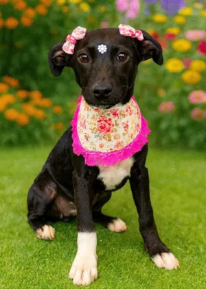 Cachorro raça SRD-ViraLata idade 2 a 6 meses nome Fly