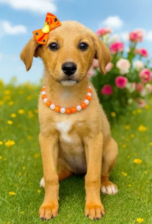 Cachorro raça SRD-ViraLata idade 2 a 6 meses nome Sol