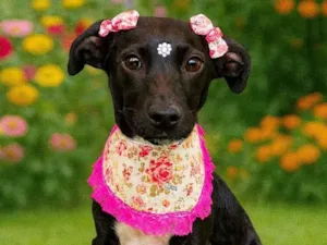 Cachorro raça SRD-ViraLata idade 2 a 6 meses nome Fly
