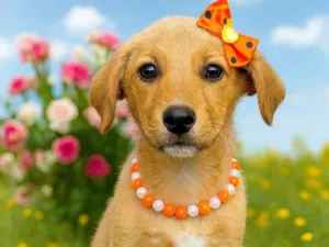 Cachorro raça SRD-ViraLata idade 2 a 6 meses nome Sol