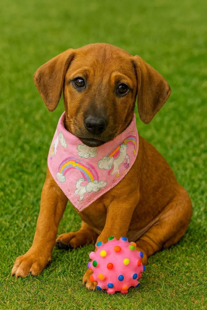 Cachorro ra a SRD-ViraLata idade 2 a 6 meses nome Isis
