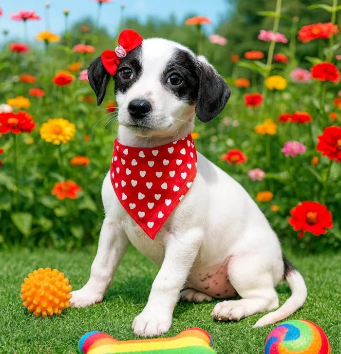 Cachorro ra a SRD-ViraLata idade 2 a 6 meses nome Aurora 