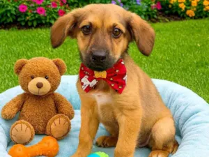 Cachorro raça SRD-ViraLata idade 2 a 6 meses nome Gabriel