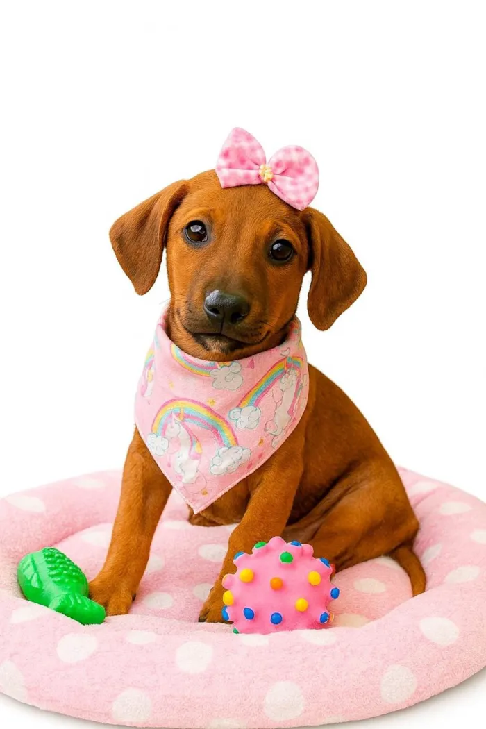 Cachorro ra a SRD-ViraLata idade 2 a 6 meses nome Isis