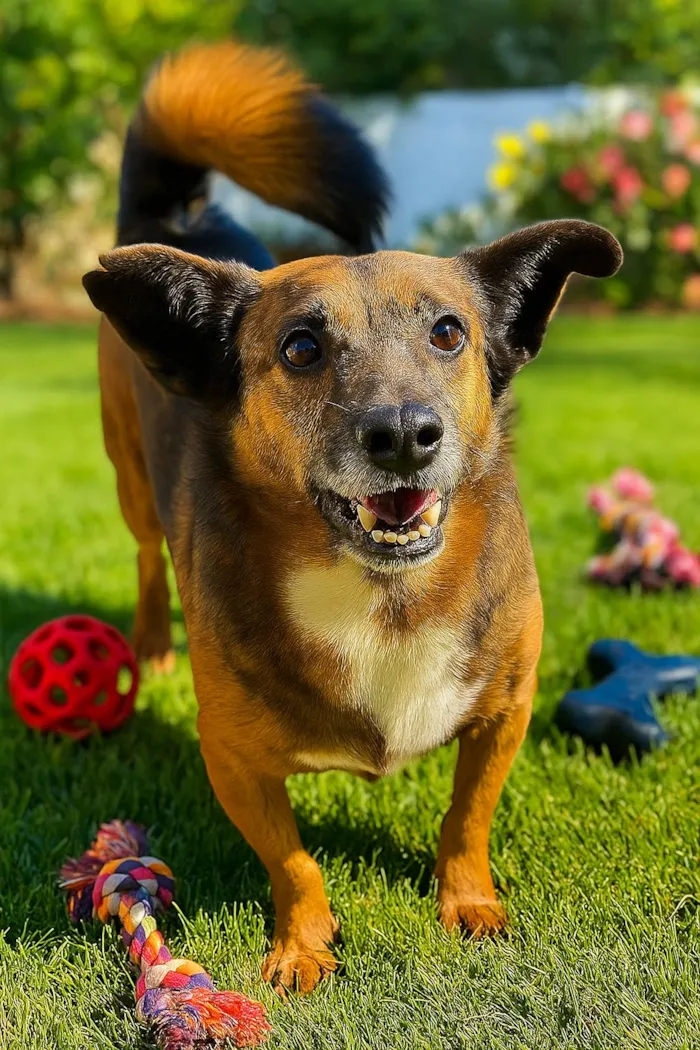 Cachorro ra a SRD-ViraLata idade 2 anos nome Tabaco