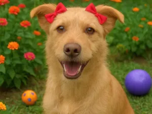 Cachorro raça SRD-ViraLata idade 2 anos nome Polly