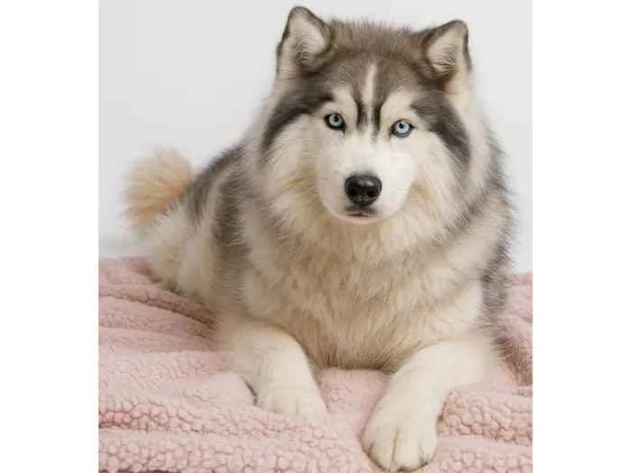 Cachorro ra a Husky Siberiano idade 4 anos nome Havena