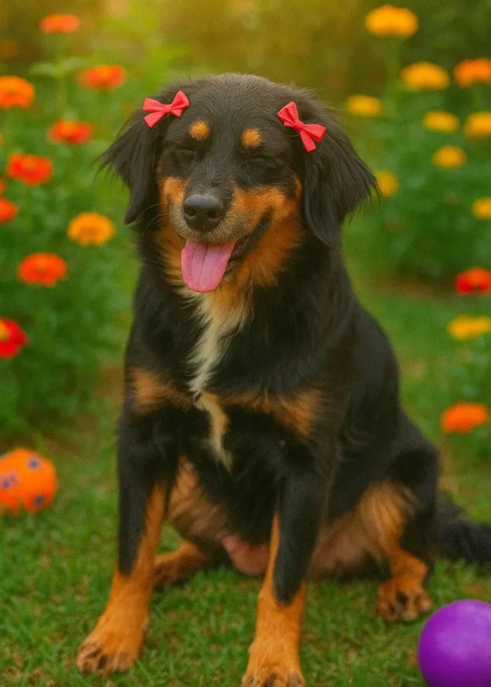 Cachorro ra a SRD-ViraLata idade 2 anos nome Baronesa