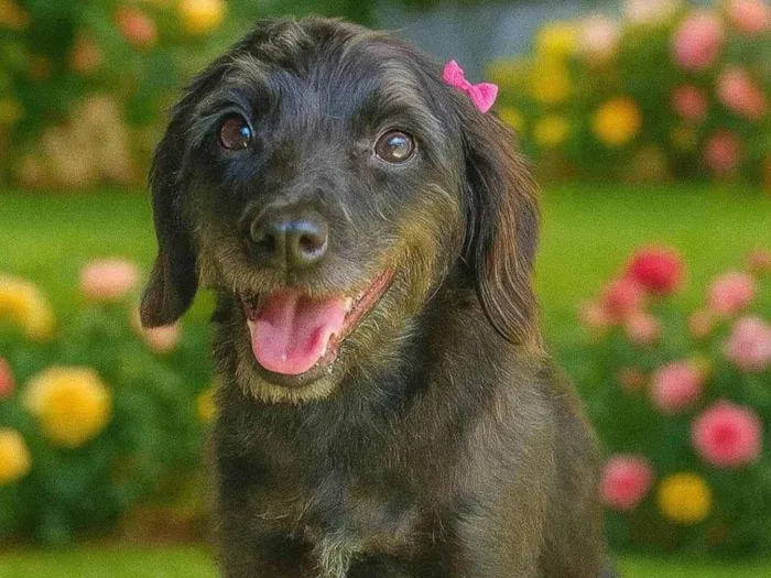 Cachorro ra a SRD-ViraLata idade 1 ano nome Sandrinha 