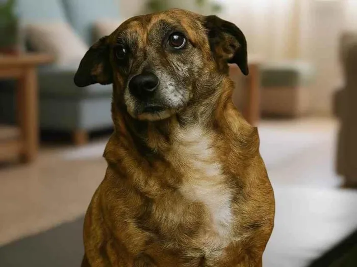 Cachorro ra a SRD-ViraLata idade 6 ou mais anos nome Tigrinho