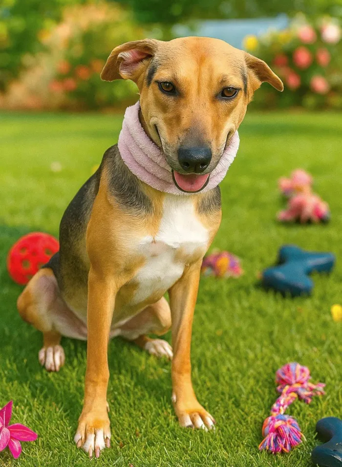 Cachorro ra a SRD-ViraLata idade 2 anos nome Maetê 