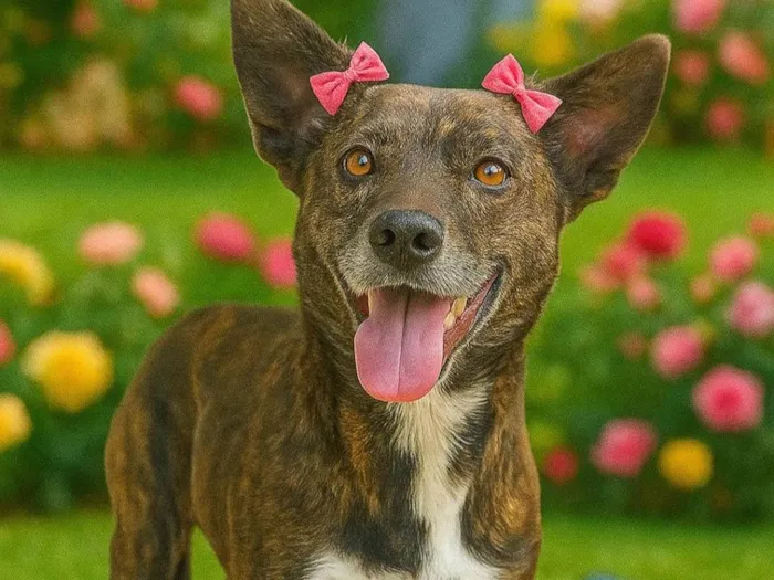 Cachorro ra a SRD-ViraLata idade 4 anos nome Madalena