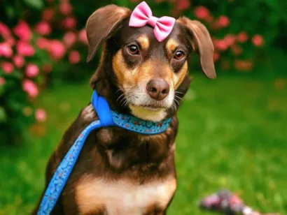 Cachorro raça SRD-ViraLata idade 4 anos nome Bombom