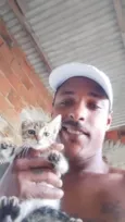 Gato ra a SRD-ViraLata idade Abaixo de 2 meses nome Minhal 