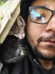 Gato ra a SRD-ViraLata idade Abaixo de 2 meses nome Perseu 