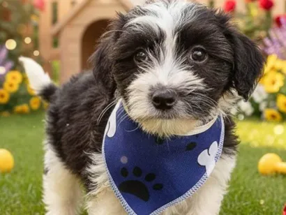 Cachorro raça SRD-ViraLata idade 2 a 6 meses nome Maurício 