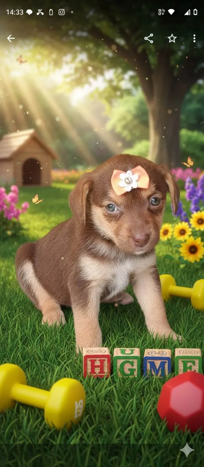 Cachorro ra a SRD-ViraLata idade 2 a 6 meses nome Samara