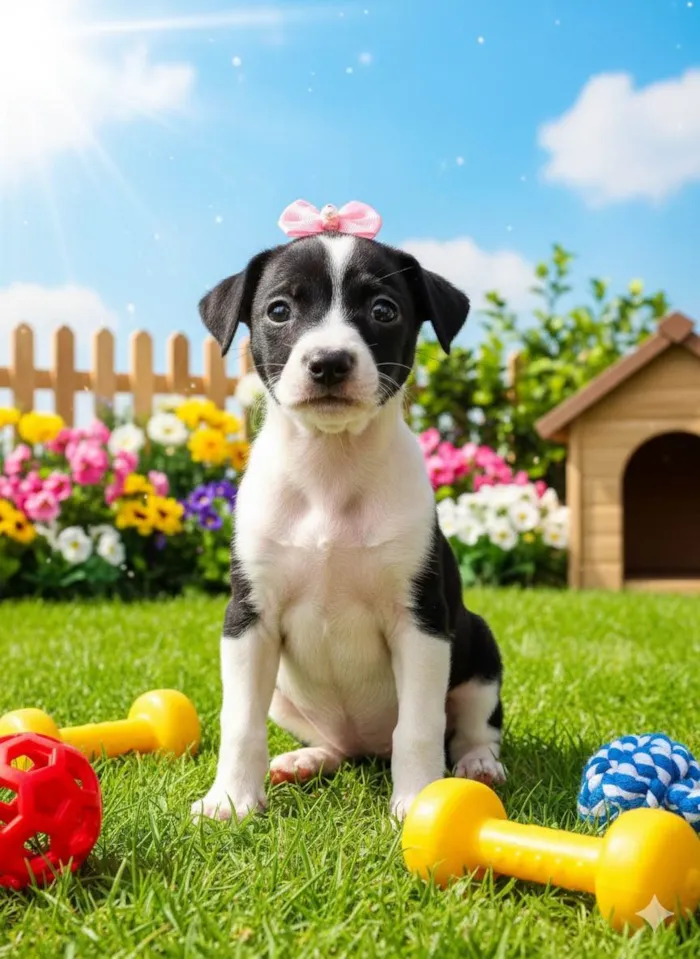 Cachorro ra a SRD-ViraLata idade 2 a 6 meses nome Larissa