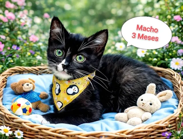 Gato raça SRD-ViraLata idade 2 a 6 meses nome Frajola