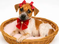 Cachorro ra a SRD-ViraLata idade 2 a 6 meses nome Luisa